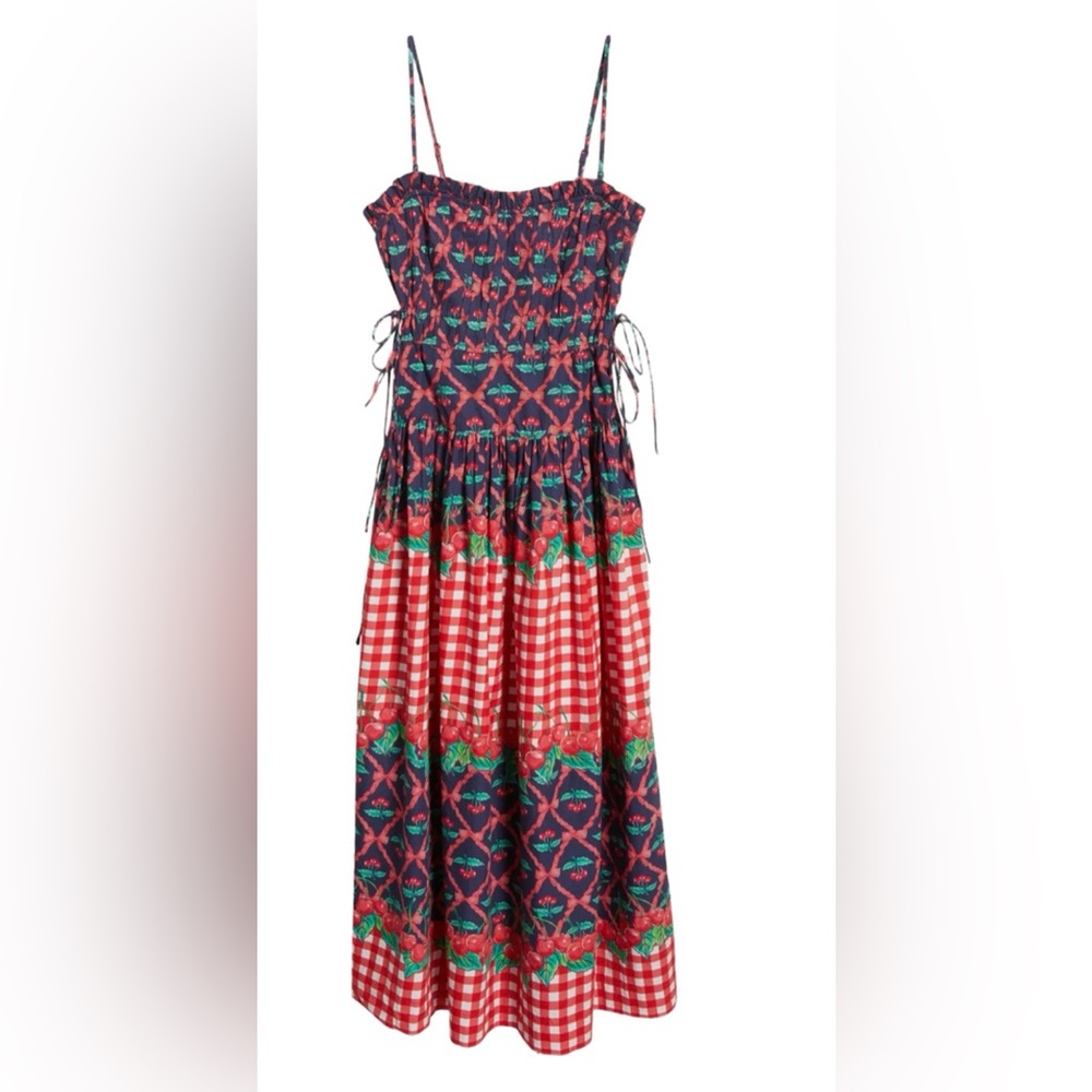 NEW Damson Madder Kelia Midi Dress - Cherry Pie - Picture 4 of 4
